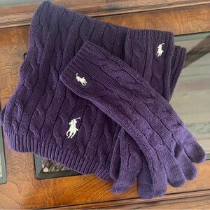Ralph Lauren Glove and Scarf set